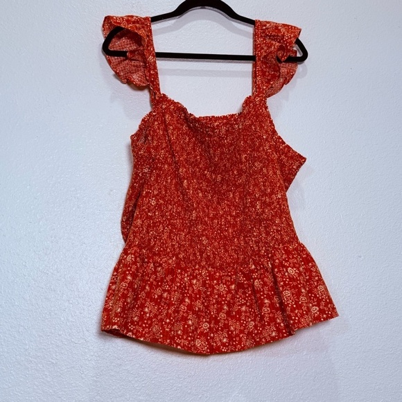 Madewell Plus Lucie Smocked Peplum Top in Piazza Floral NWT 24W - Picture 4 of 12